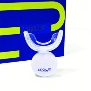 Crown Whitening Home Teeth Fast Whitening Light Kit with Travelling Charging Case