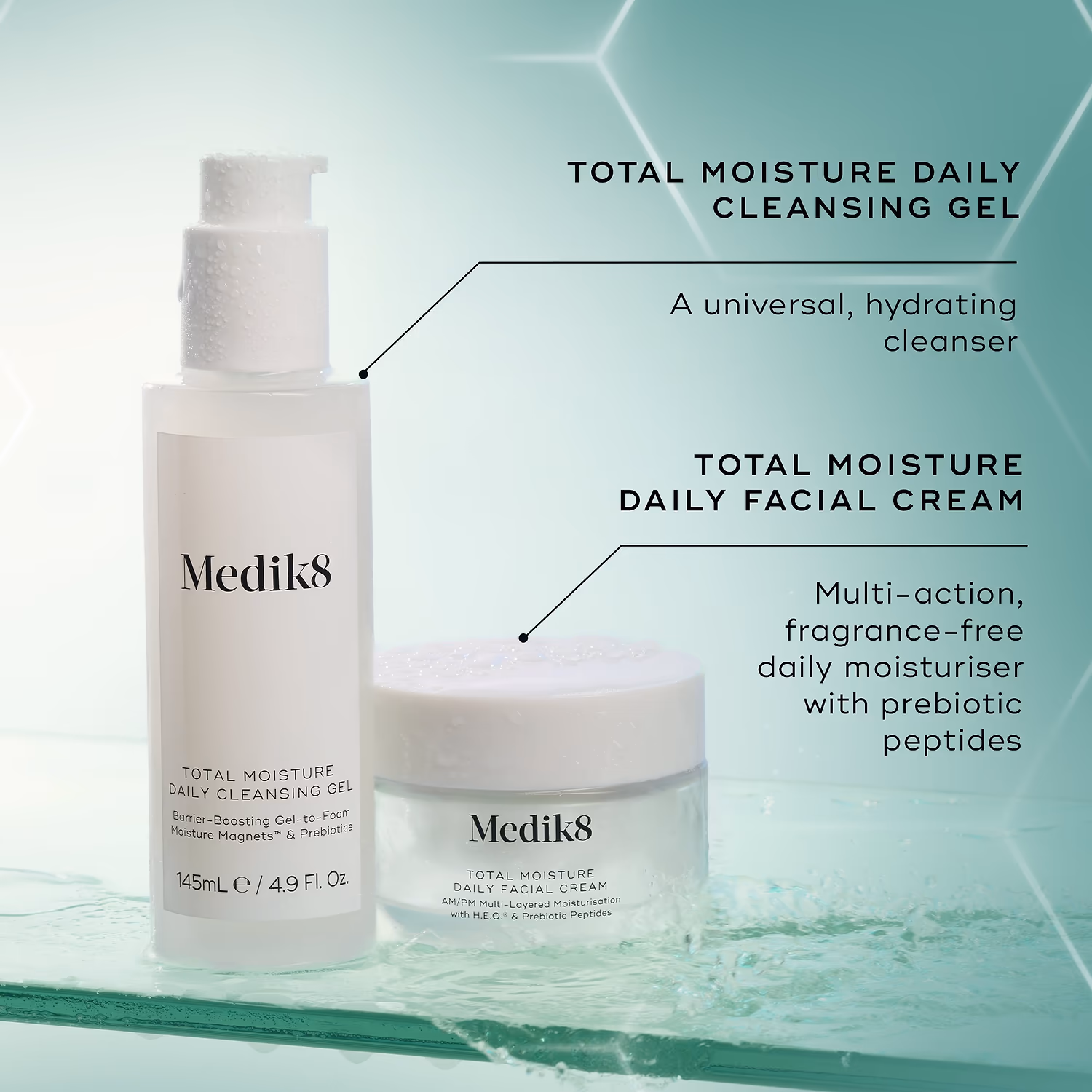 Medik8 Total Moisture Daily Cleansing Gel 145ml - Image 3